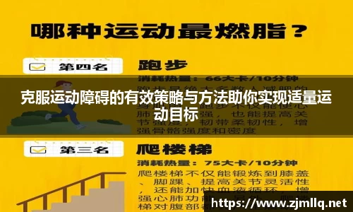 克服运动障碍的有效策略与方法助你实现适量运动目标